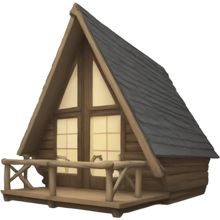 A frame cabin emoji