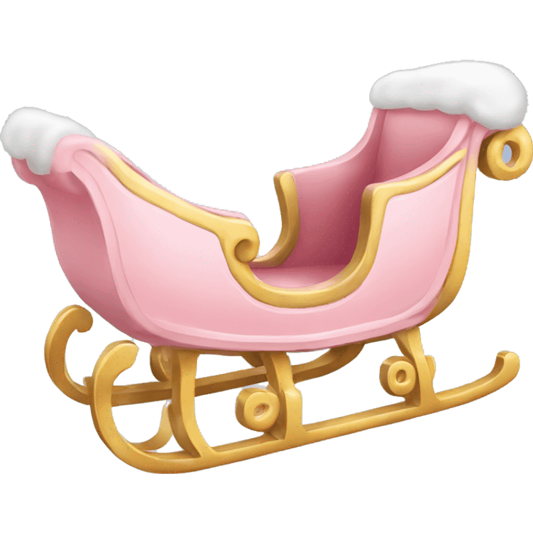 light pink sleigh emoji