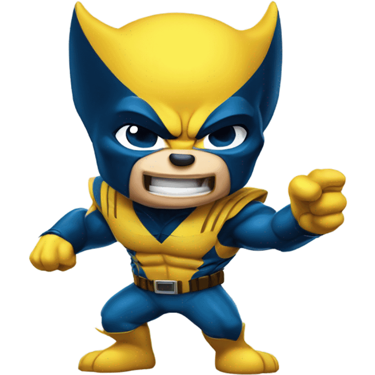 Wolverine the X-men blowing a kiss emoji