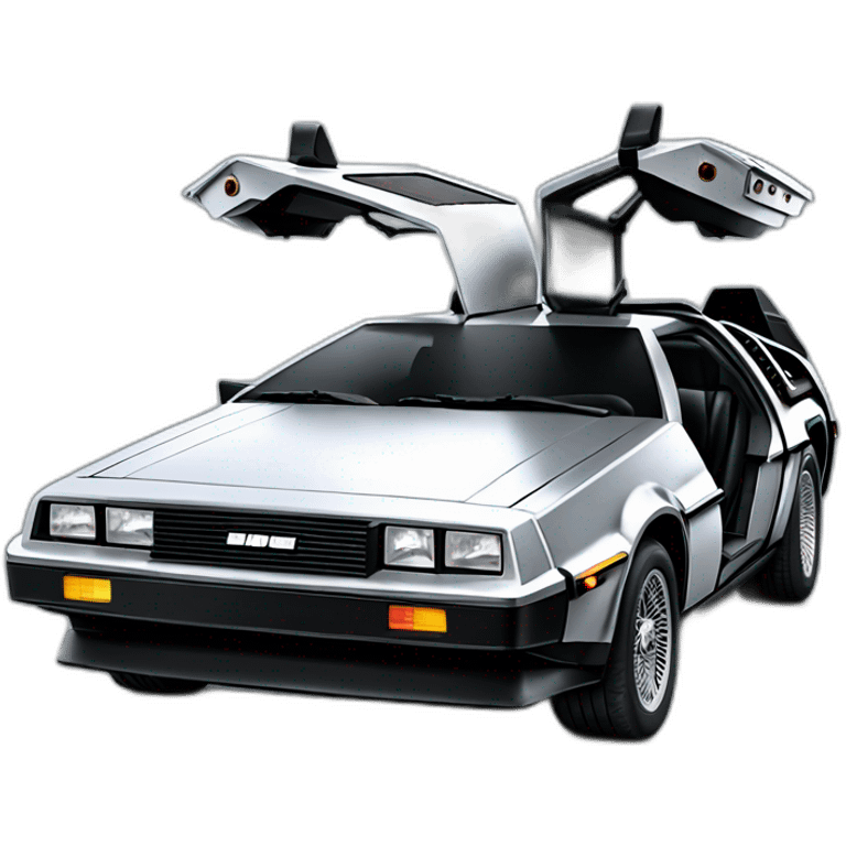 DeLorean time machine emoji