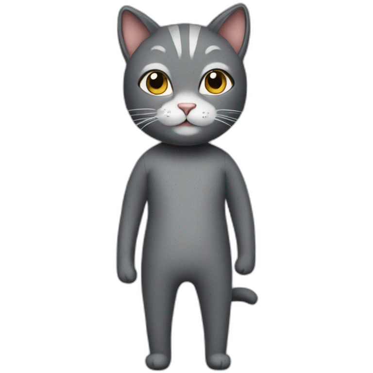 Cat wearing unitard  emoji