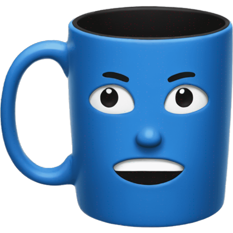 blue coffee mug emoji