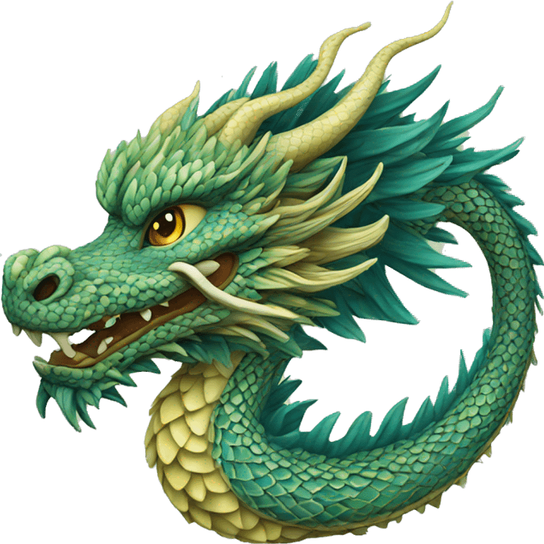 Eastern dragon intricate patterns  emoji