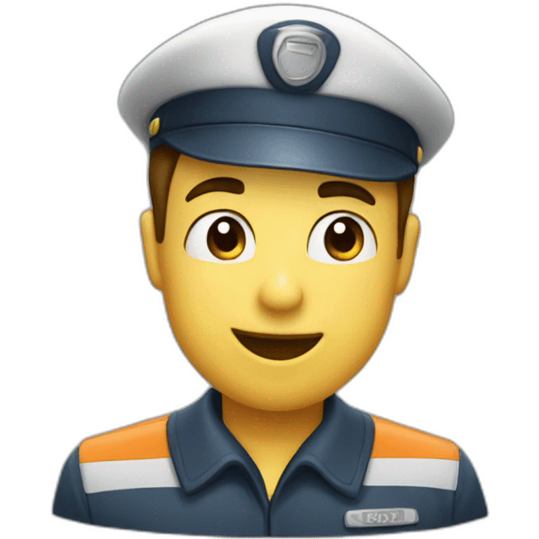 postman throwing a kiss emoji