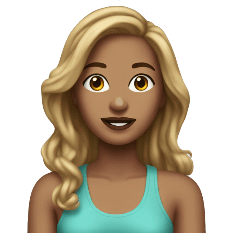 Summer Roberts, realistic emoji