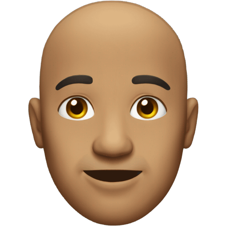 Bald black man emoji