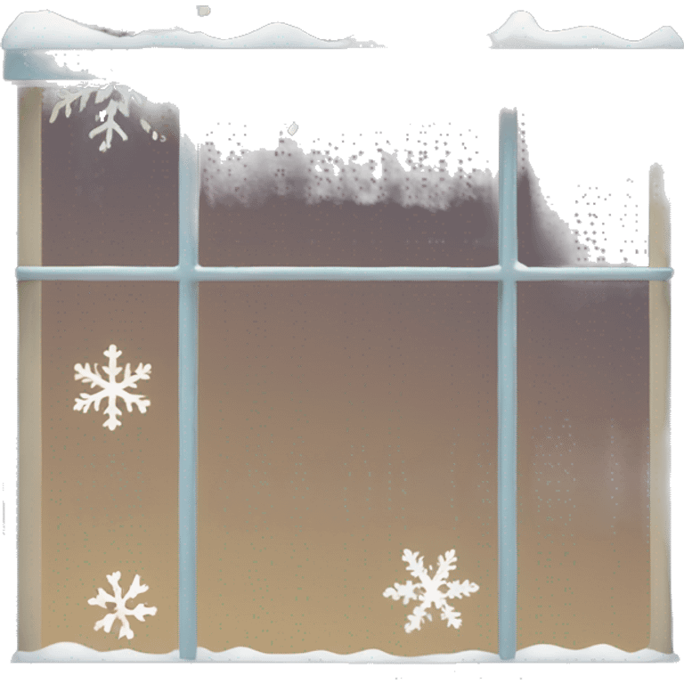 Window with snowflakes emoji