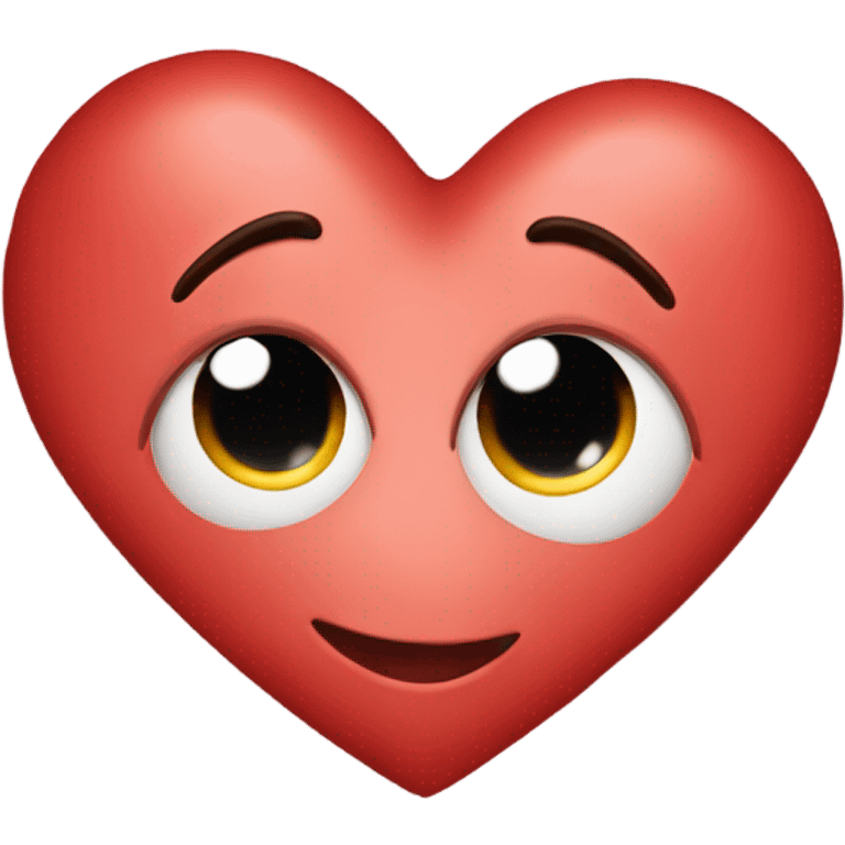 Emoji heart in love emoji