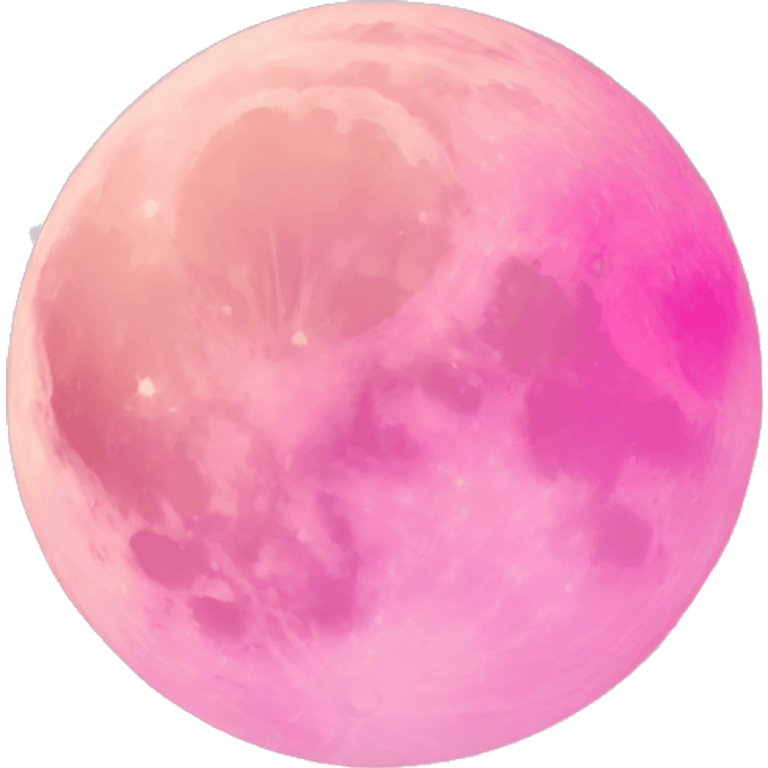 Pink moon  emoji