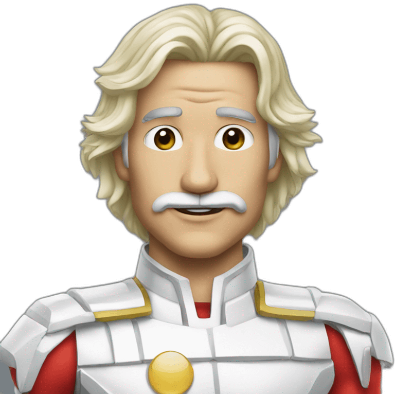 albert einstain like power ranger white emoji