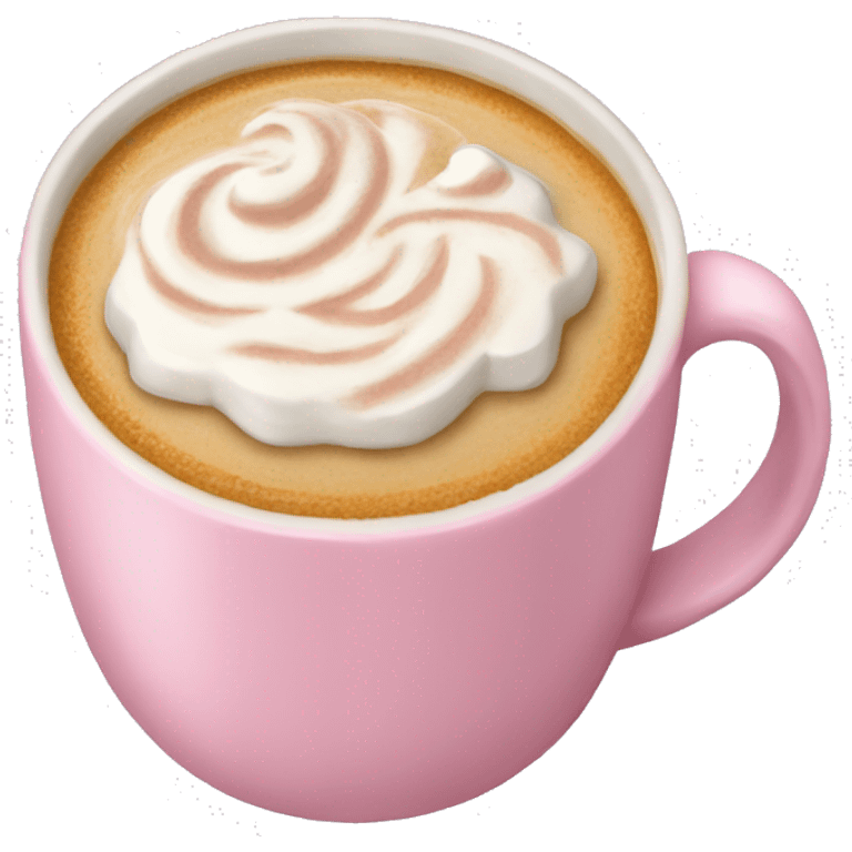 Light pink pumpkin latte emoji