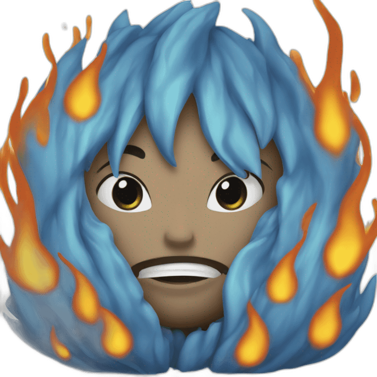 flame bleue emoji