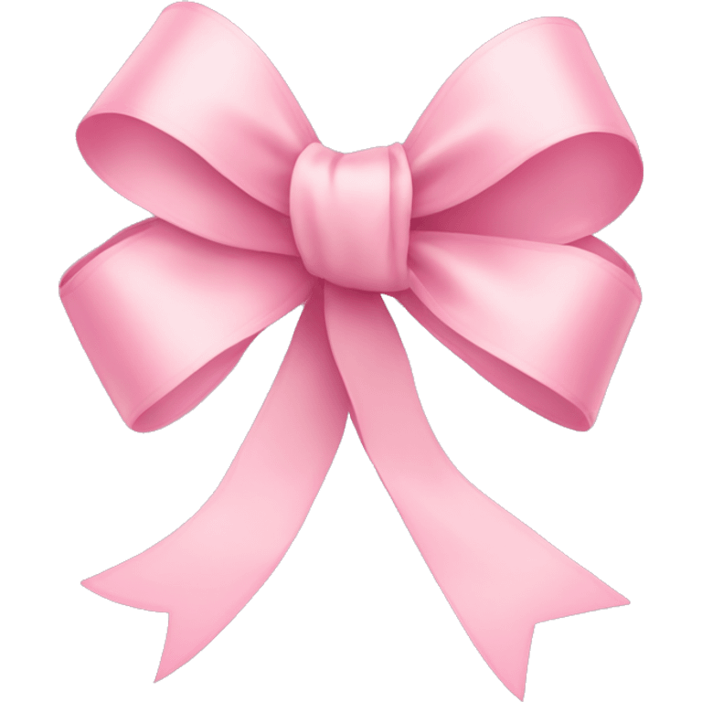 light pink ribbon bow emoji