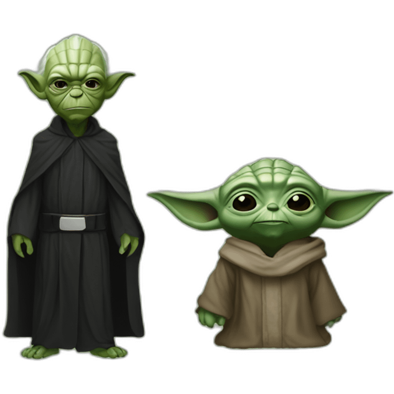 Yoda and dark vador emoji