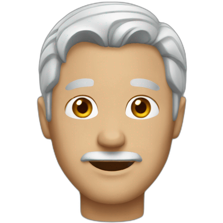 man with gray hair emoji