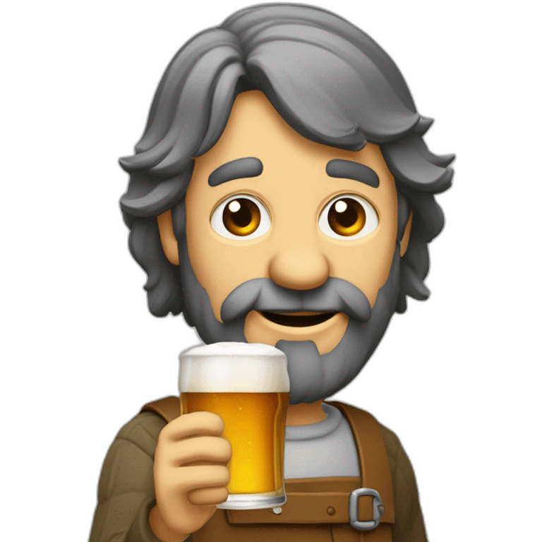 Homere buvant une biere emoji