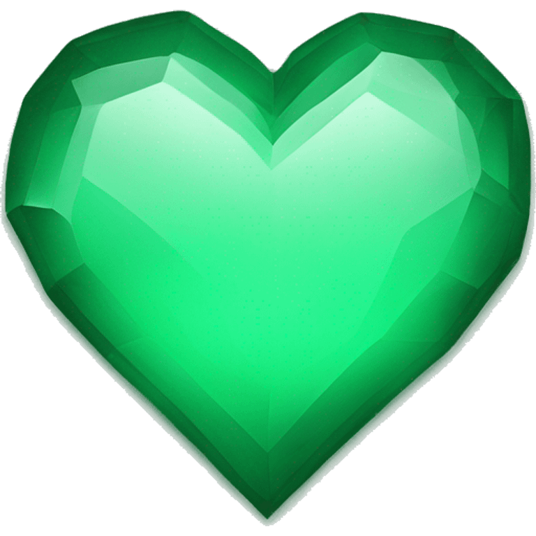 A heart emerald green pf iOS  emoji