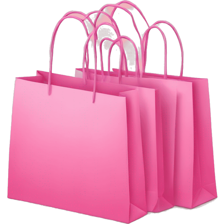 Cute pink Shopping bags  emoji