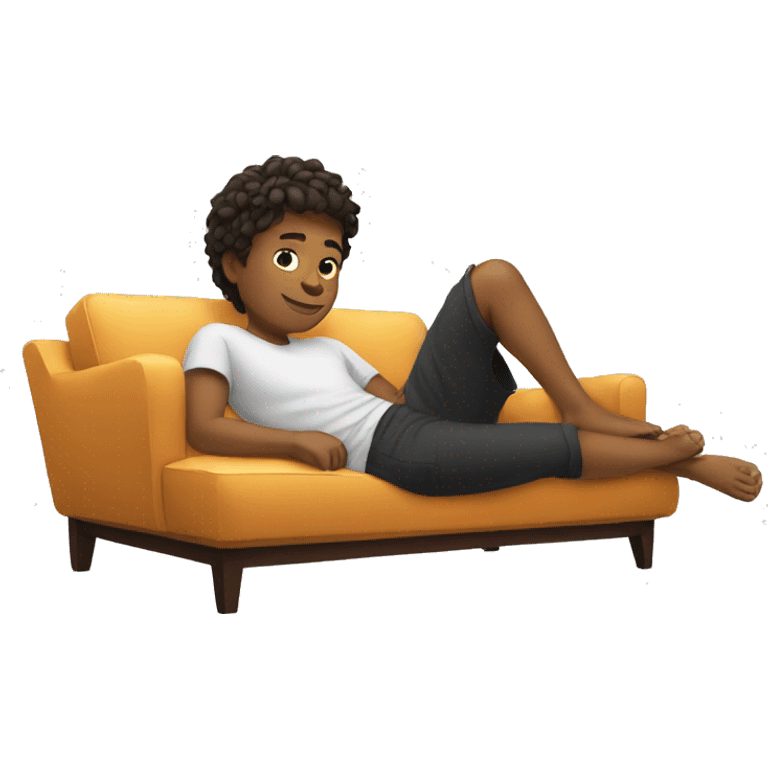 Lounging boy  emoji