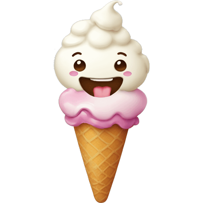 Candy with ice cream emoji