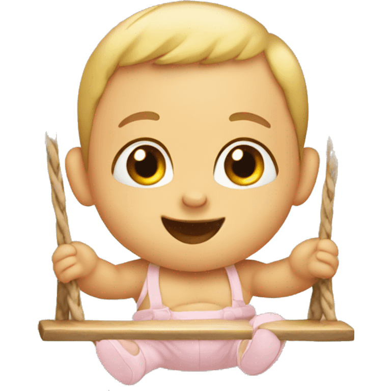 Baby in swing emoji