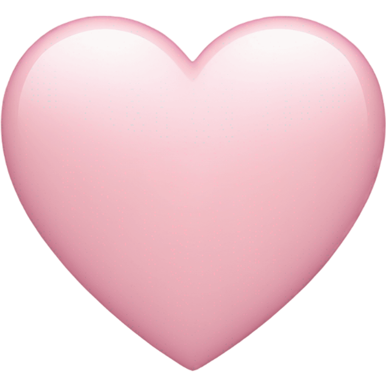 Light pink iPhone heart  emoji