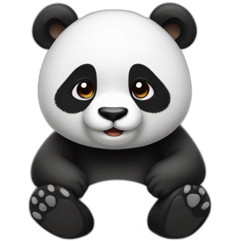 Panda qui rit emoji