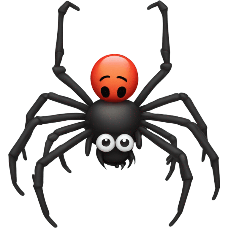 A spider lifting its legs up at the camera  emoji