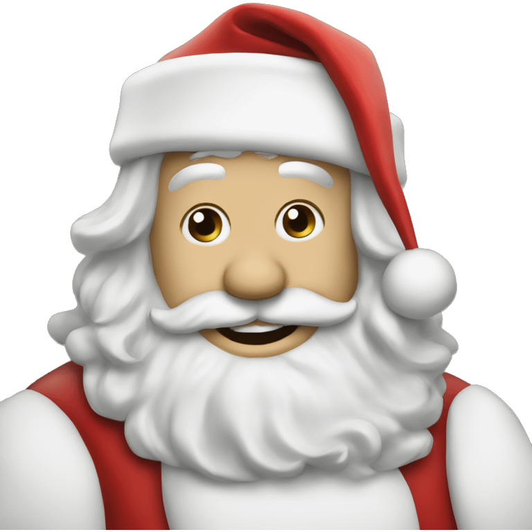 photo card of santa emoji