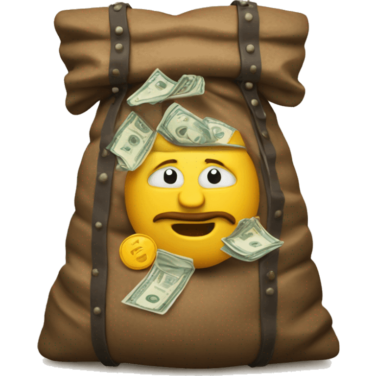 Viking overloaded bag with money emoji