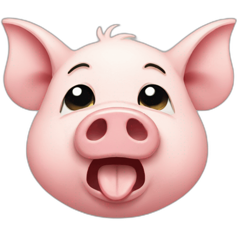 pig crying emoji