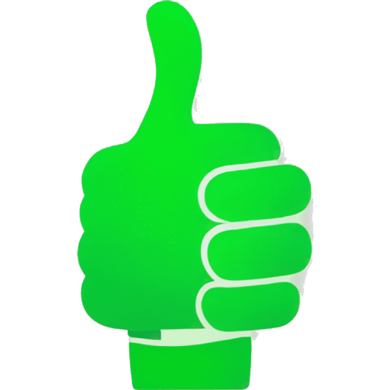 thumb up green hand emoji