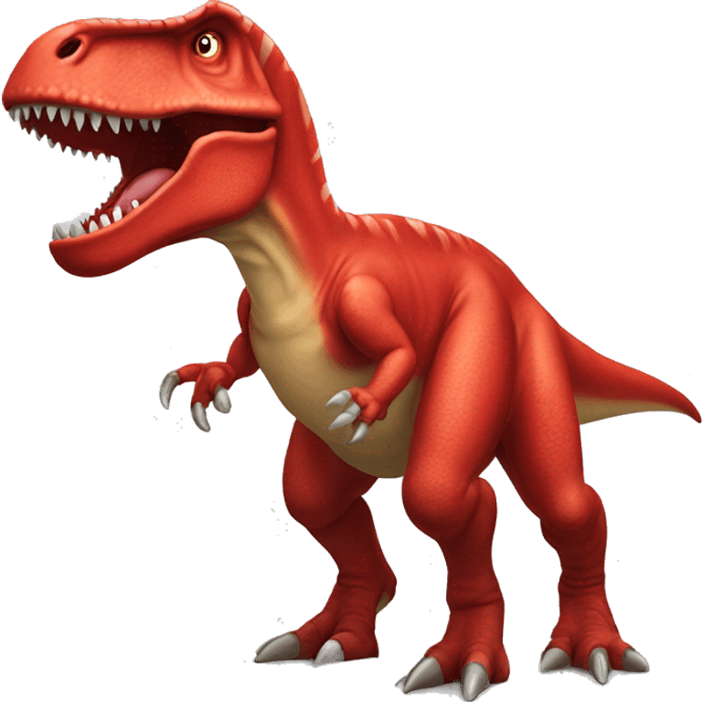 red tyrannosaurus rex emoji