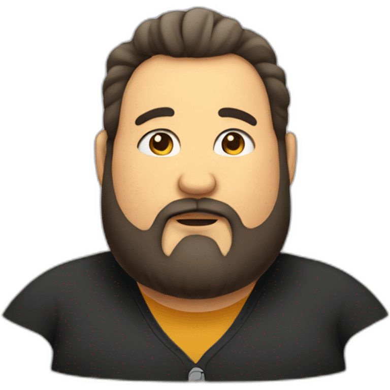 Fat man with a beard emoji