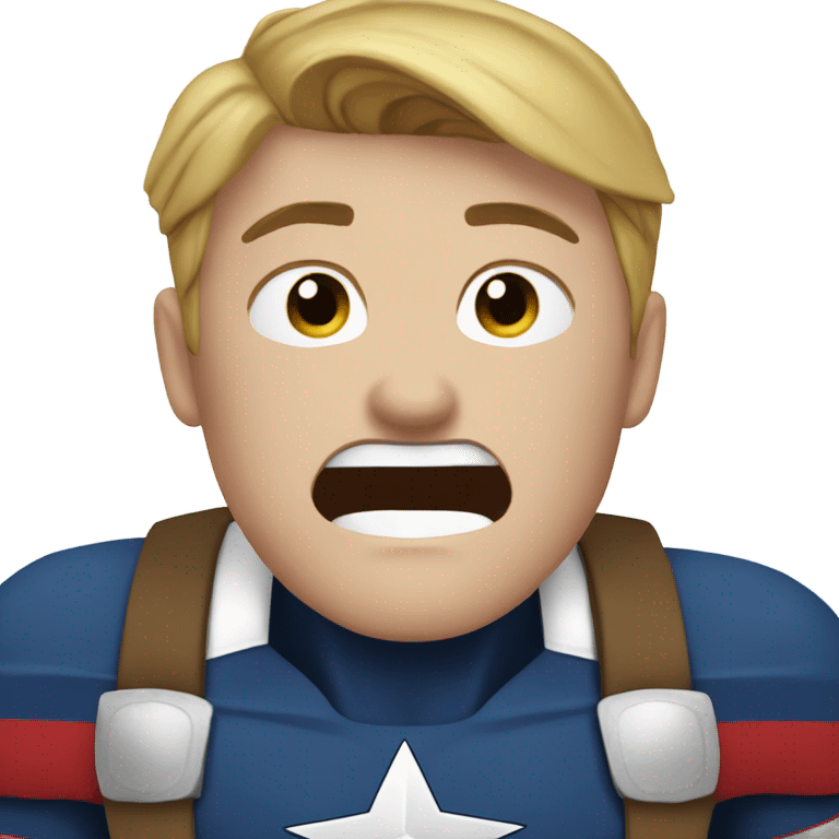 Captain America to cry emoji