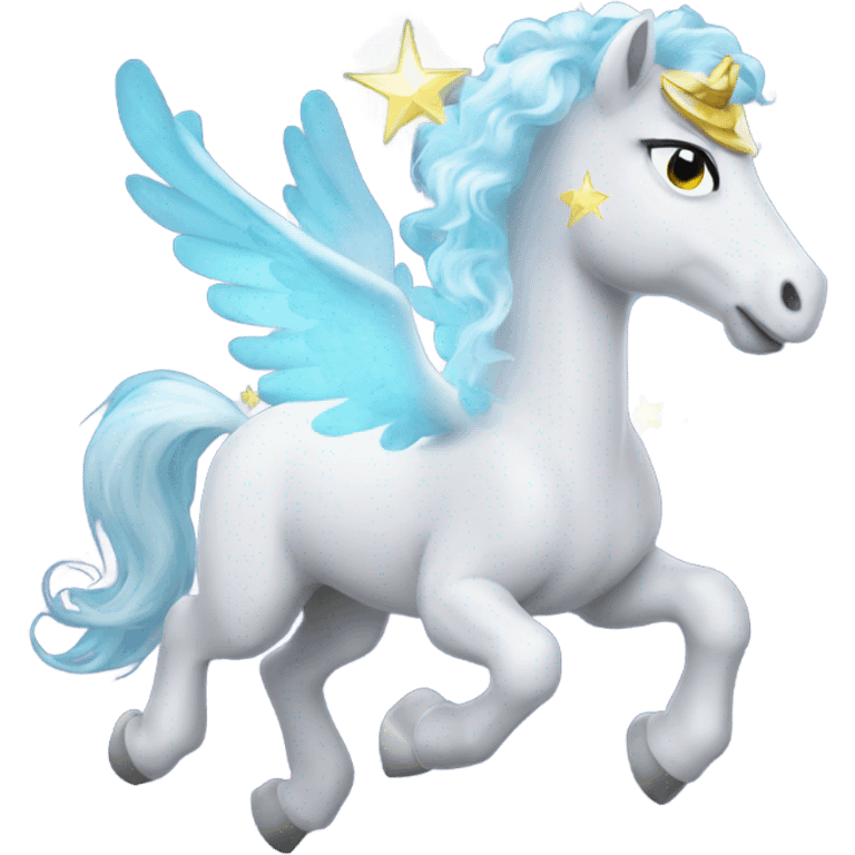 magic sparkling Pegasus  emoji