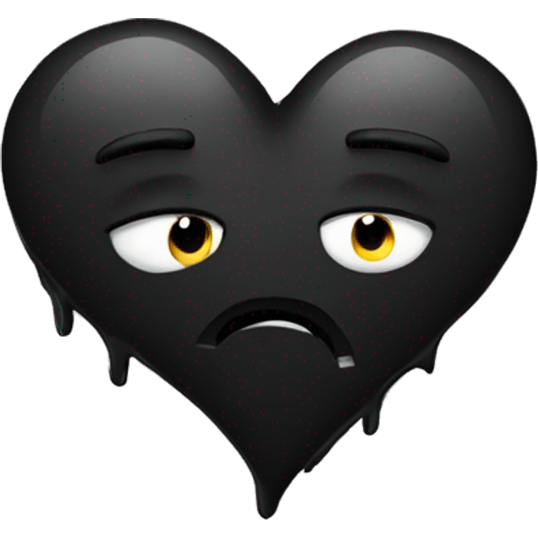 Black broken heart  emoji