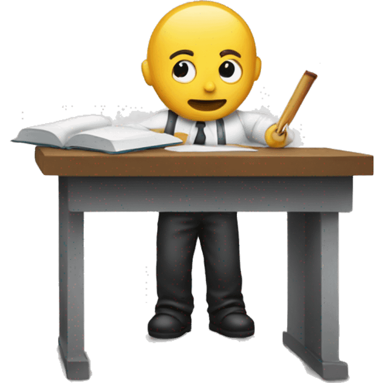 person executing a study  emoji