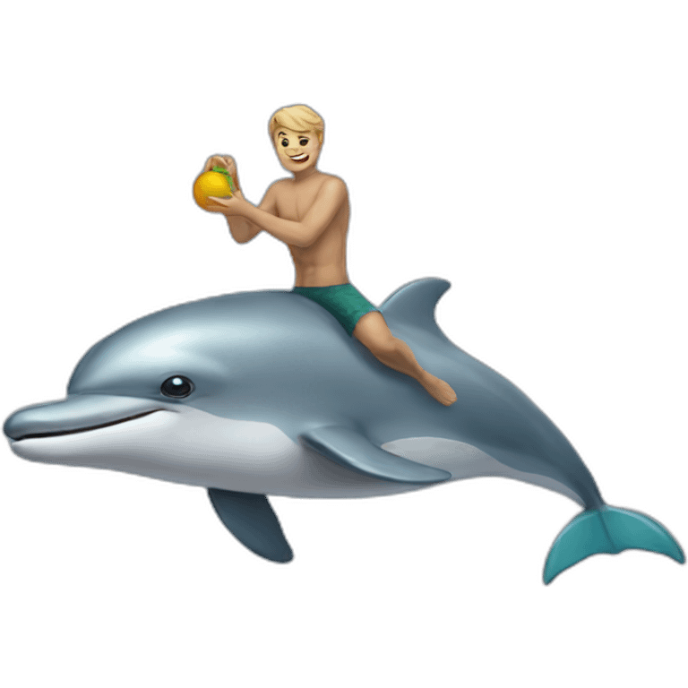 dolphin man emoji