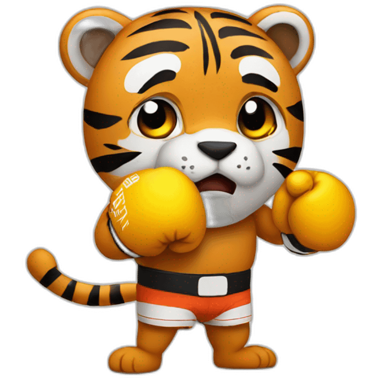 boxing Training  Tiger  emoji