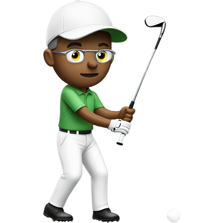 Blind golfer  emoji