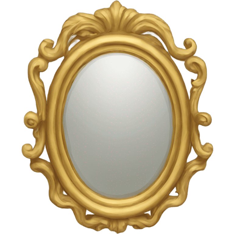 vintage golden mirror emoji