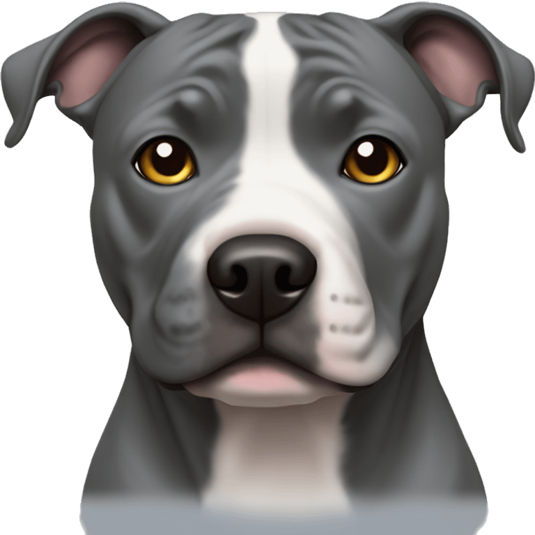 Grey Staffordshire Bull Terrier emoji