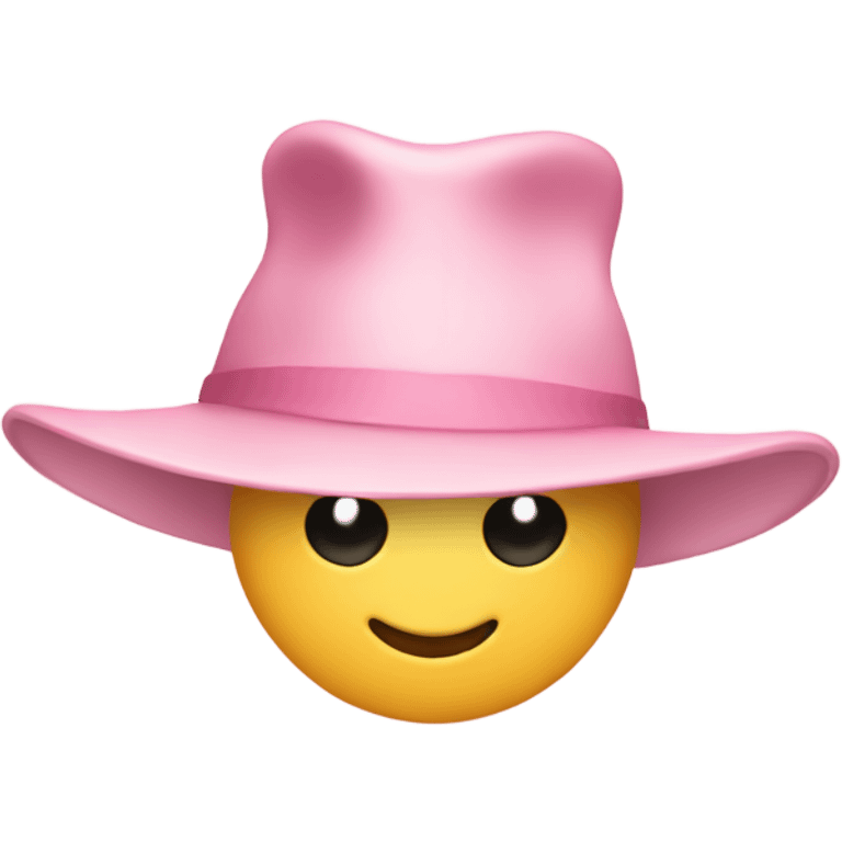 Light pink heart with a hat emoji