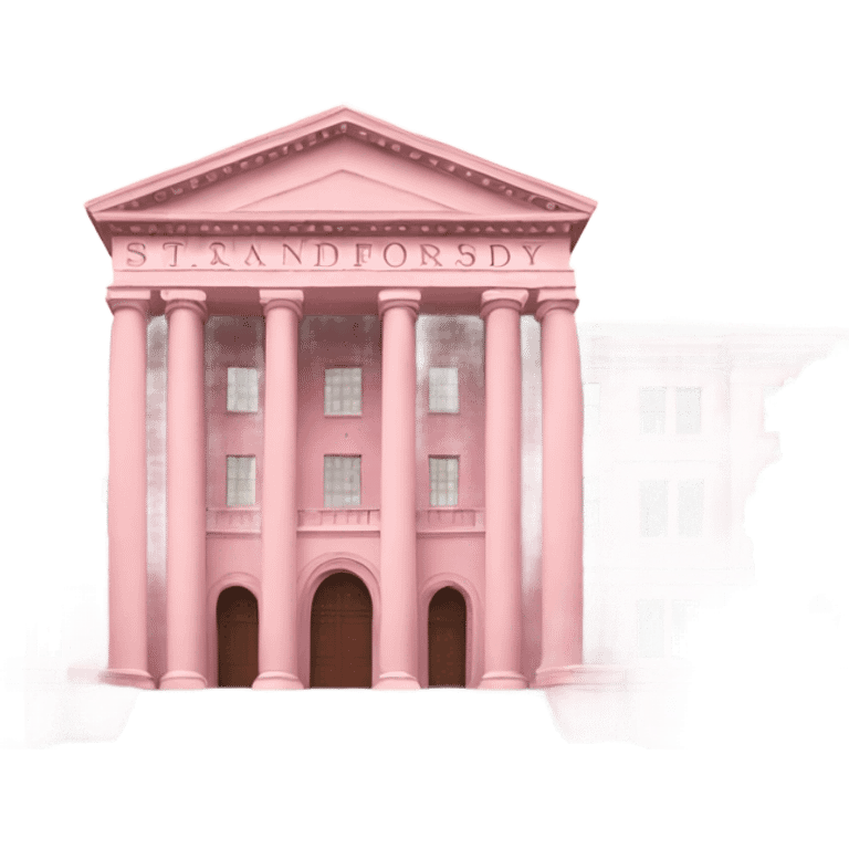 pink Stanford university building emoji