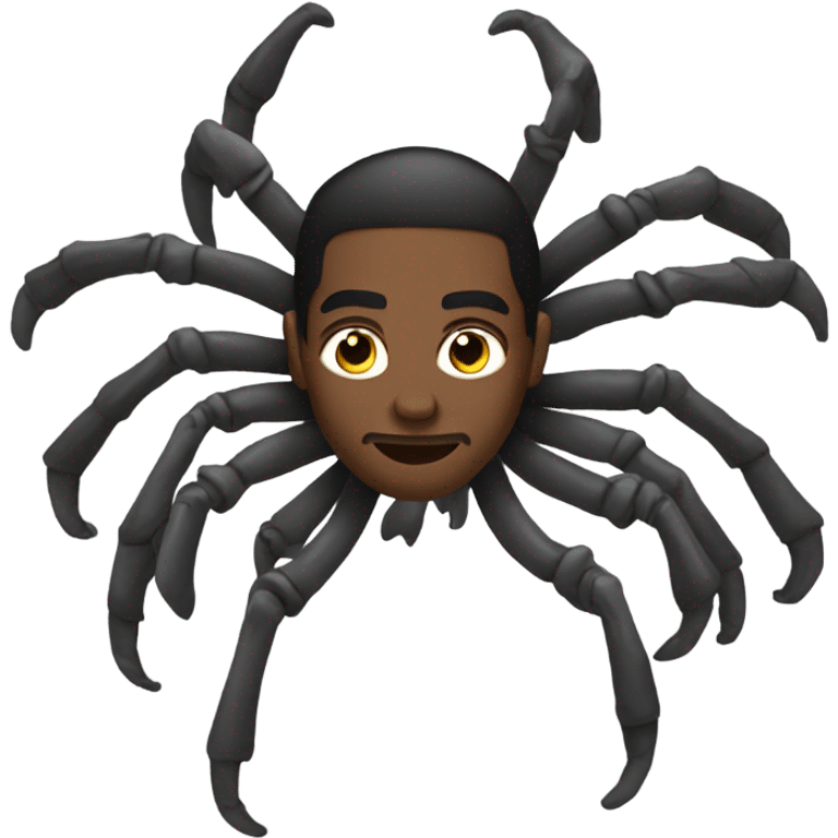 black man with 8 legs emoji