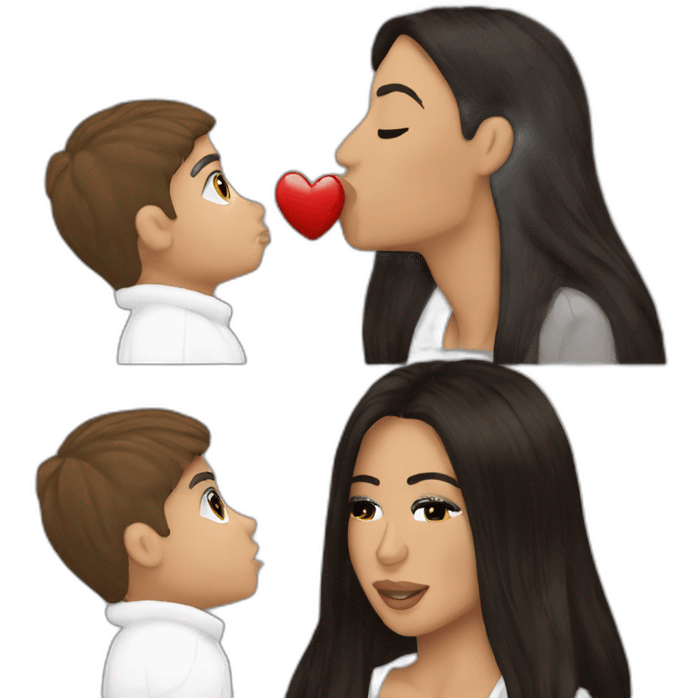 Kim kardashian kiss justin bieber emoji