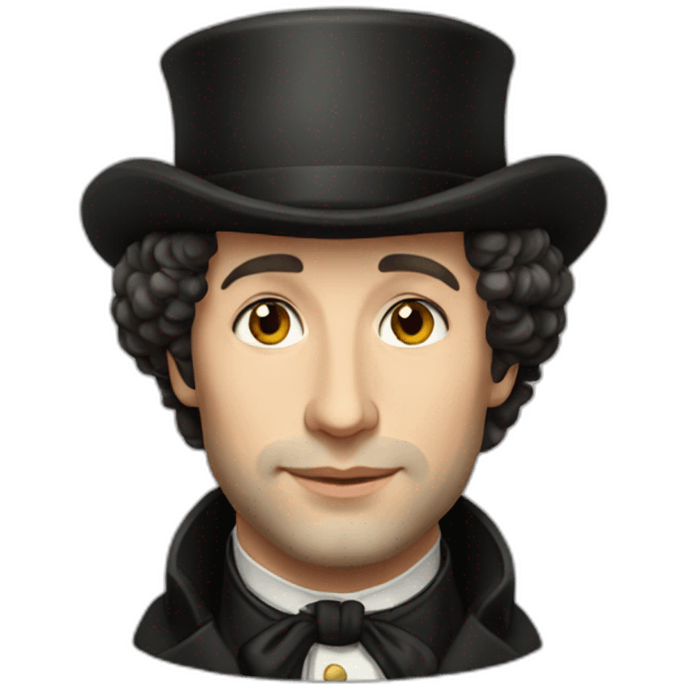 Pushkin-with-New-Year's-cap emoji