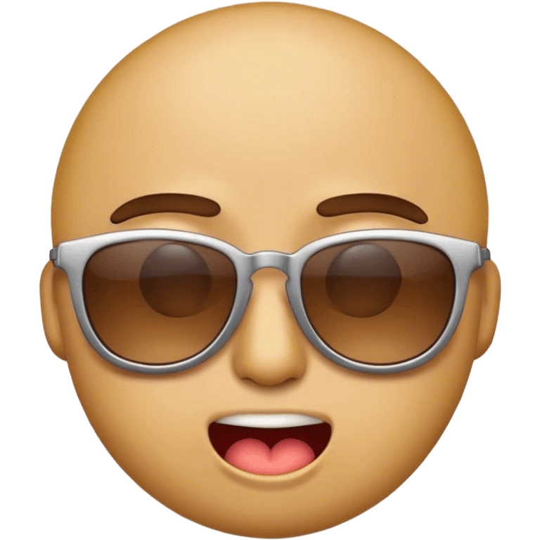 Tired emoji with sunglasses emoji