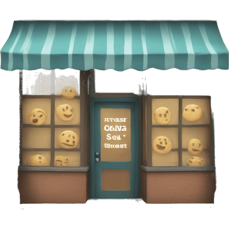 a storefront that says chalk emoji